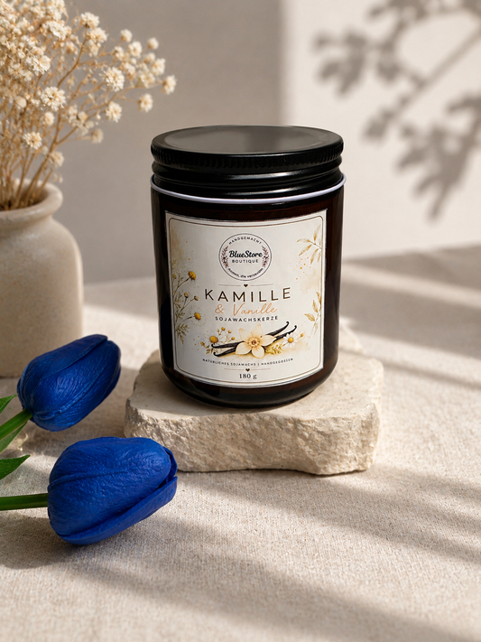 Kamille & Vanille Sojawachskerze | 45g & 180g