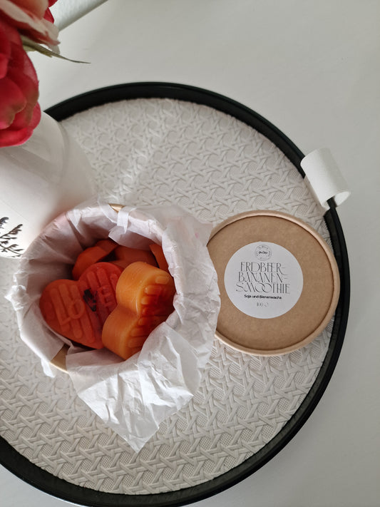 La cire fond la banane et la fraise