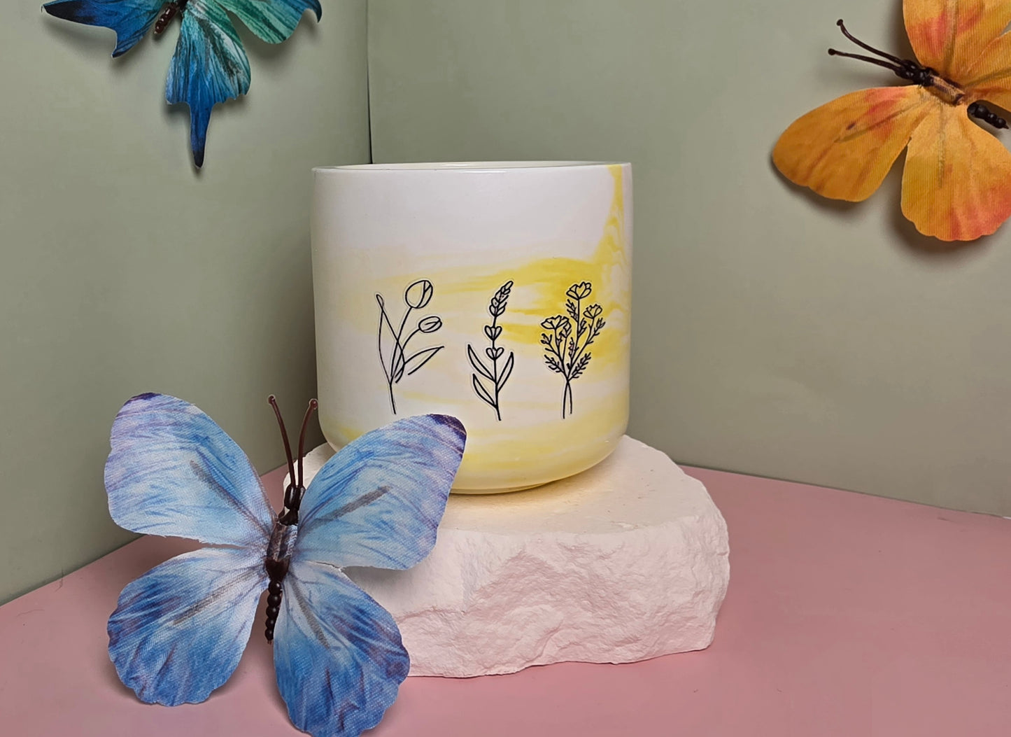 Lavendelblüte Duftkerze