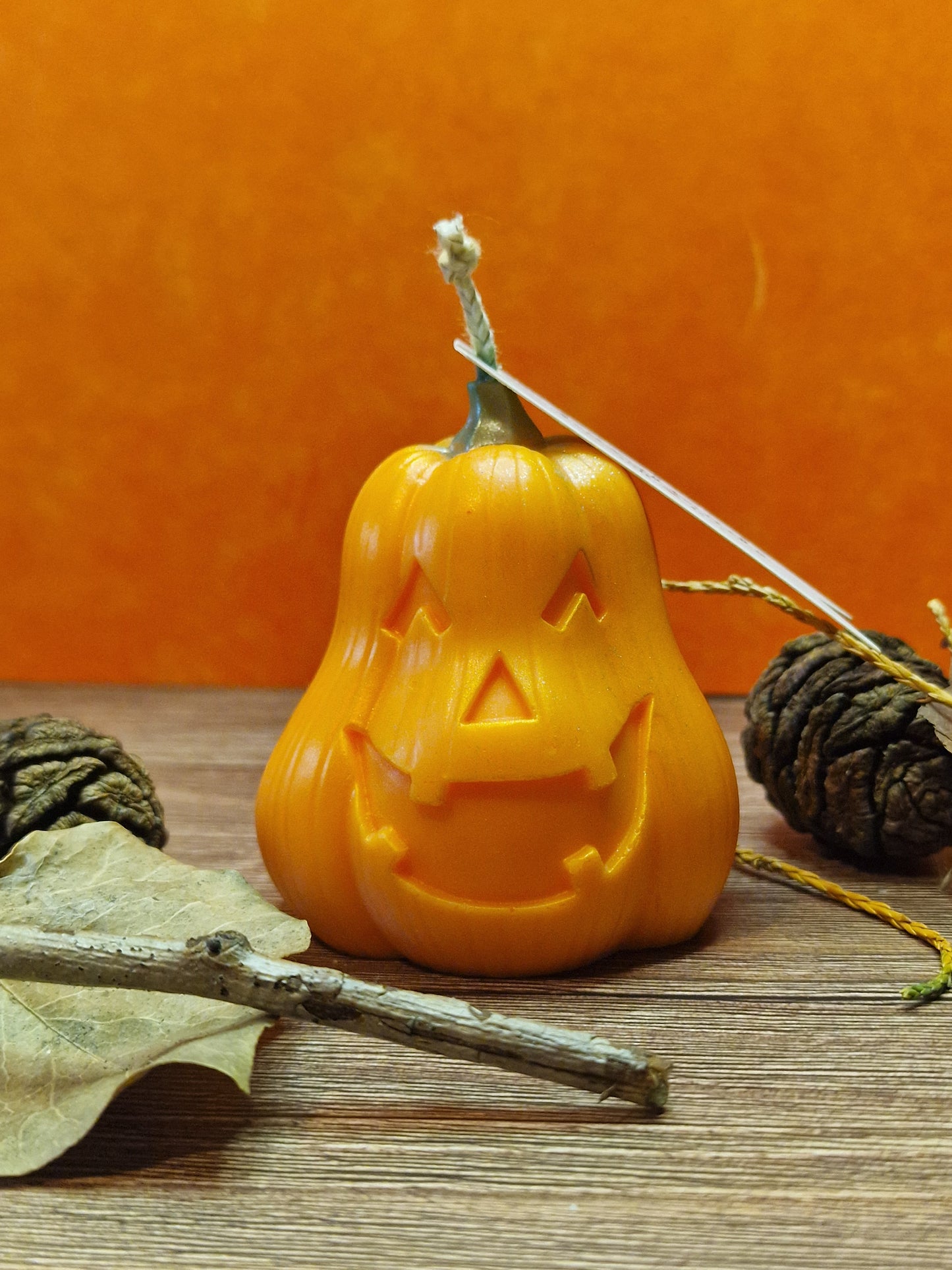 Halloween-Kürbiskerze