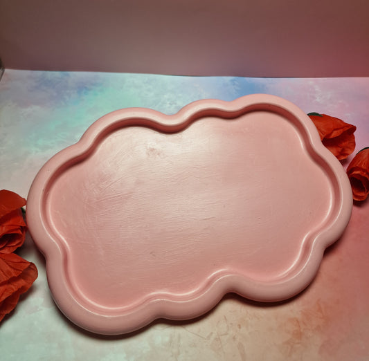 Cloud Plate – Handgefertigter Gips-Teller