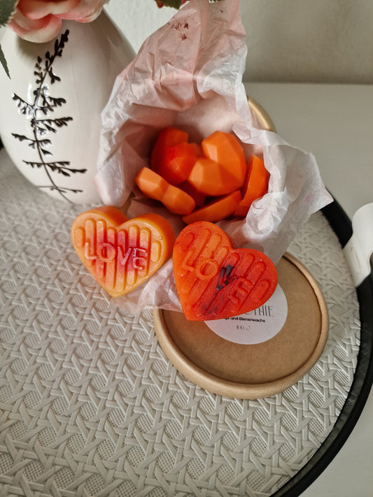 La cire fond la banane et la fraise