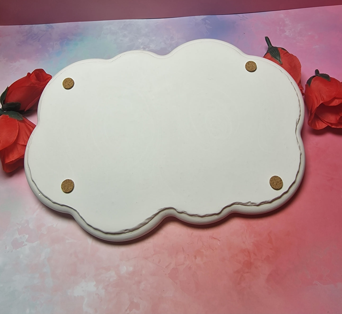 Cloud Plate – Handgefertigter Gips-Teller