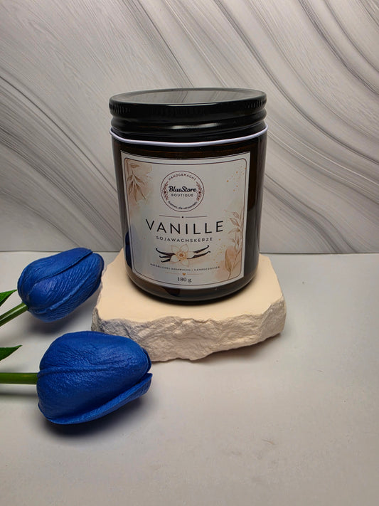 Vanille Sojawachskerze | Handgegossen | 45g & 180g