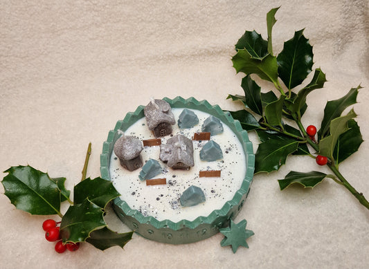 Süßes Weihnachtsdorf – Sojawachskerze