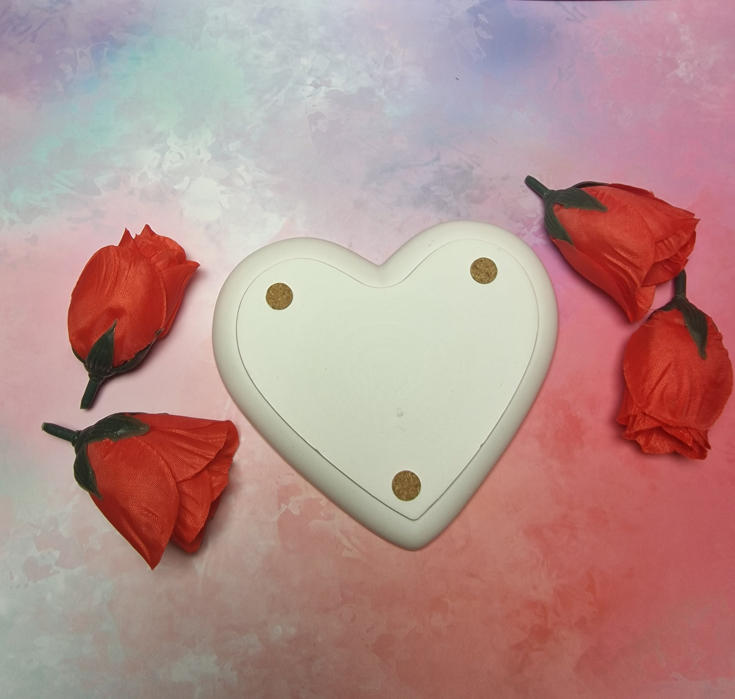 Heart Plate – Handgefertigter Gips-Teller