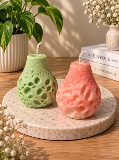 🕯️ Kraterlicht – Handgefertigte Designkerze