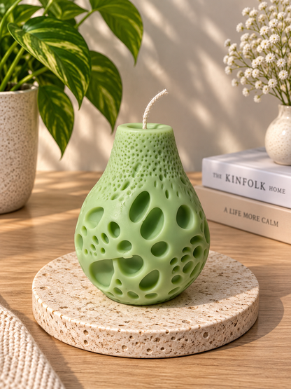 🕯️ Kraterlicht – Handgefertigte Designkerze