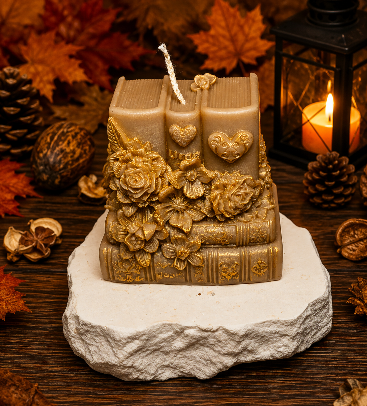 Autumn Tales – Handgegossenes Wachsfiguren-Set