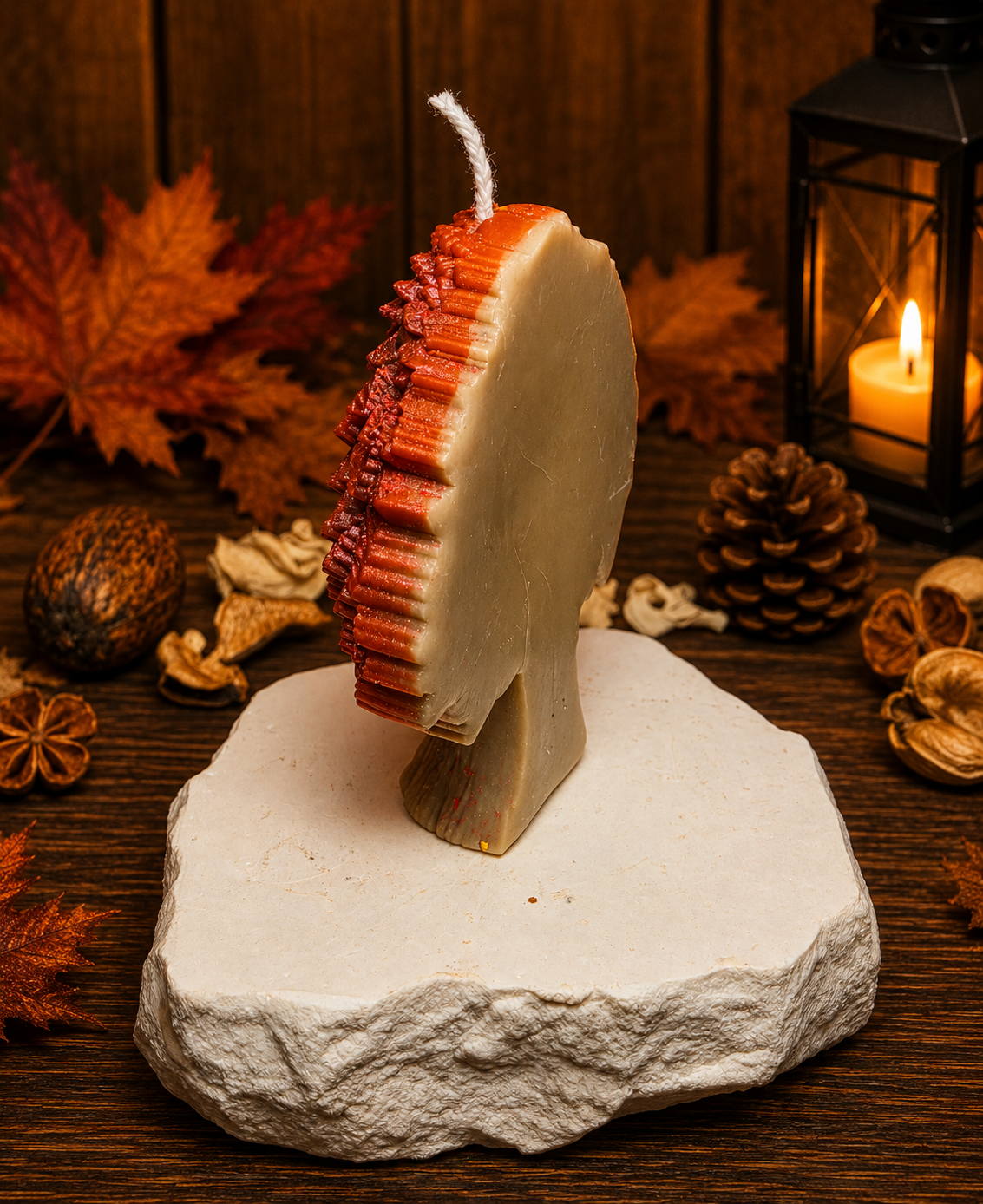 Autumn Tales – Handgegossenes Wachsfiguren-Set