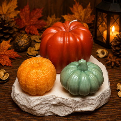 Autumn Tales – Handgegossenes Wachsfiguren-Set