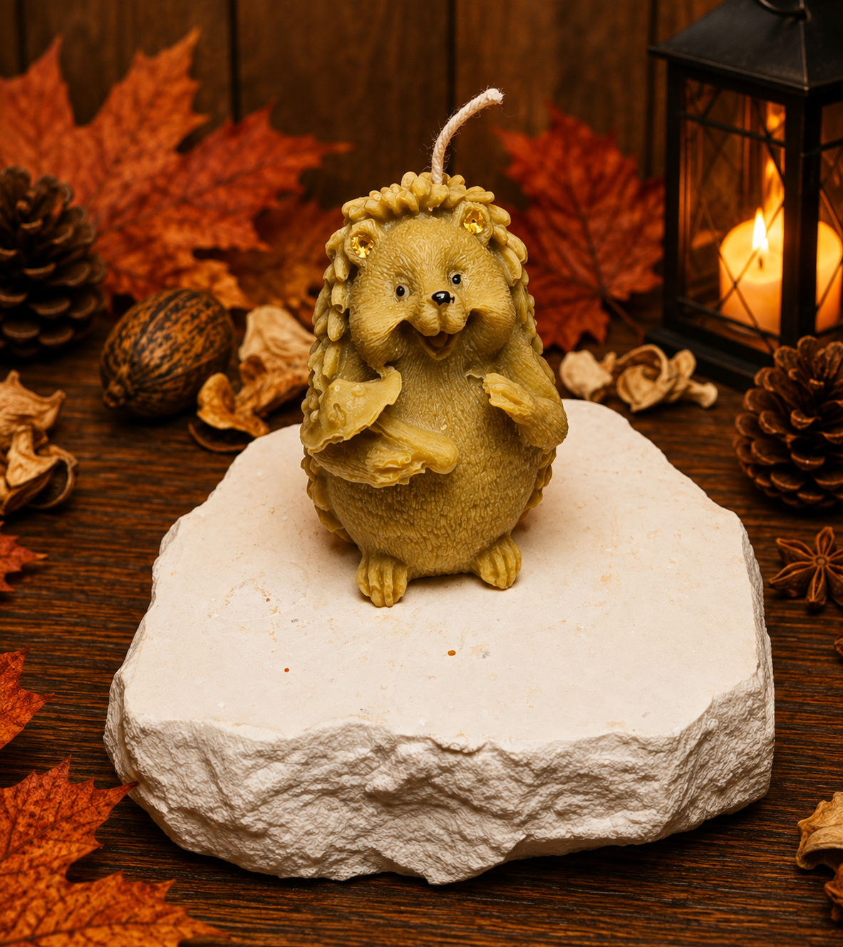 Autumn Tales – Handgegossenes Wachsfiguren-Set