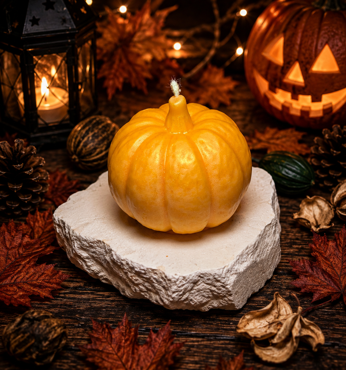 Harvest Pumpkin – Dekorative Kürbiskerze 🎃🍂