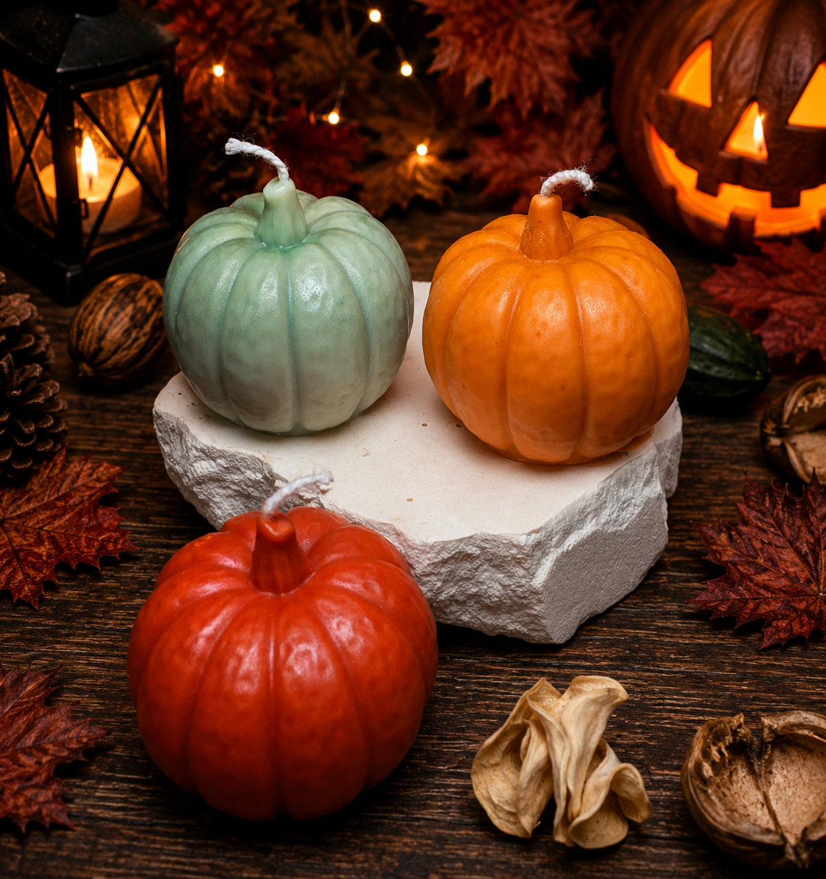 Harvest Pumpkin – Dekorative Kürbiskerze 🎃🍂