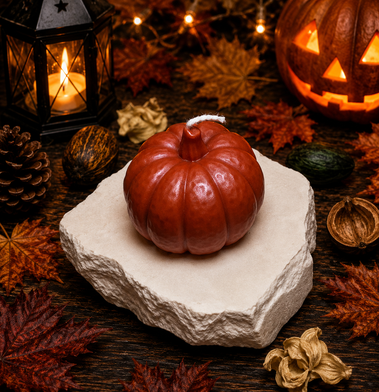 Harvest Pumpkin – Dekorative Kürbiskerze 🎃🍂
