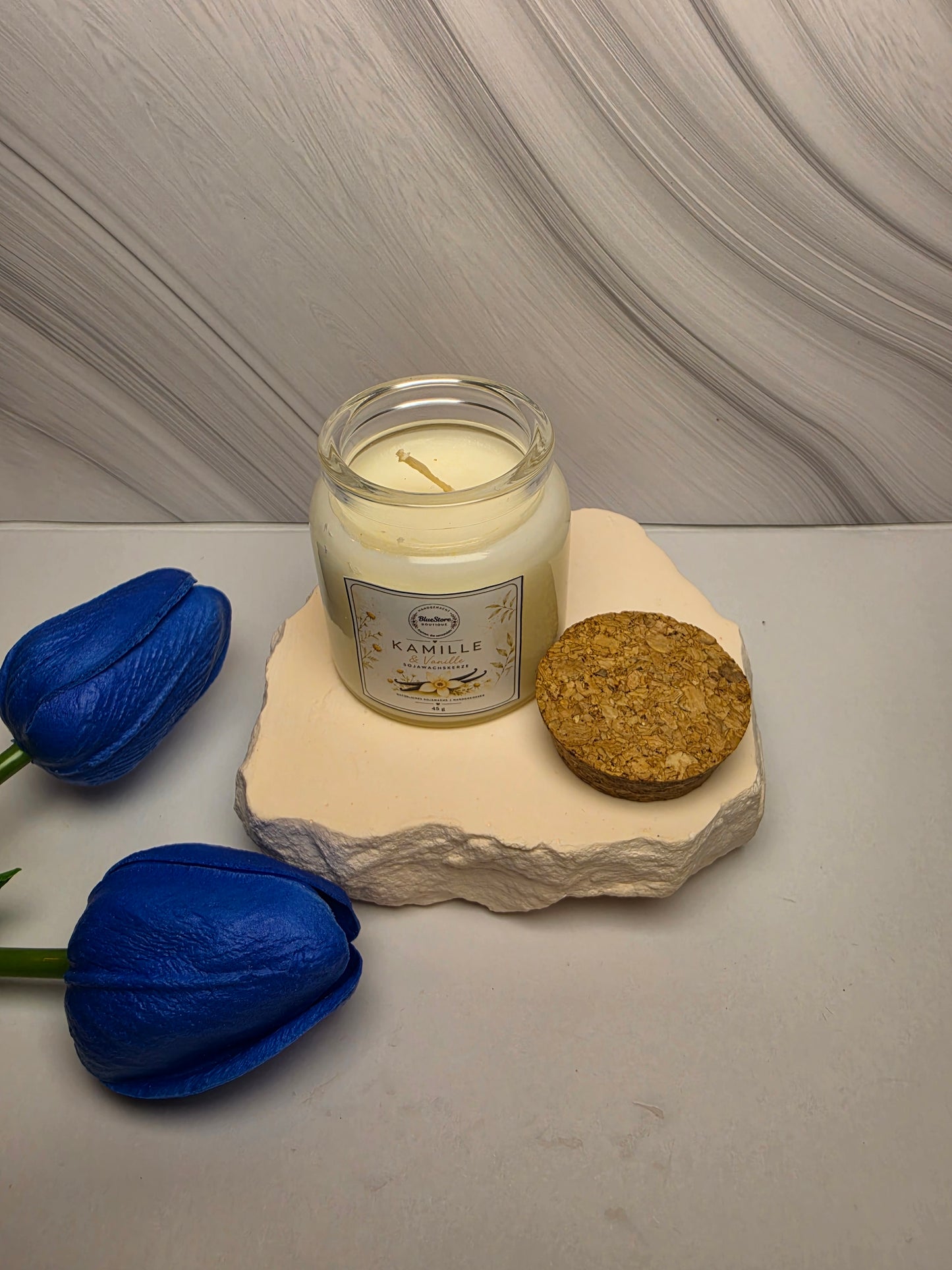Kamille & Vanille Sojawachskerze | 45g & 180g