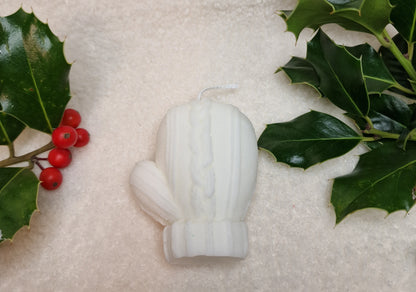 Weihnachtshandschuh – Dekorative Kerze