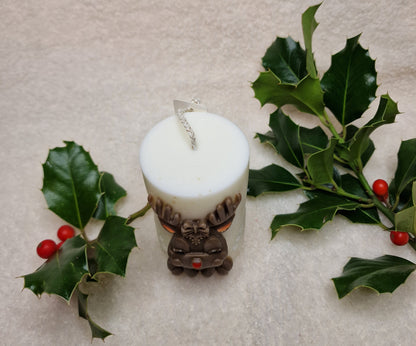 Rentier – Dekorative Zylinderkerze