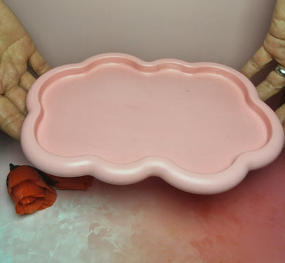 Cloud Plate – Handgefertigter Gips-Teller