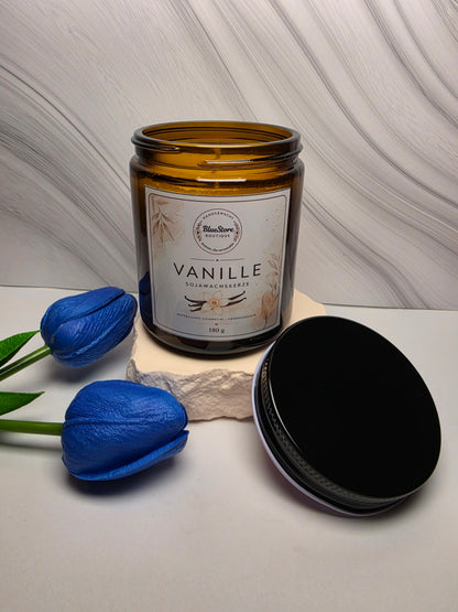 Vanille Sojawachskerze | Handgegossen | 45g & 180g