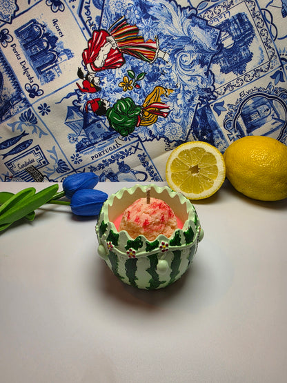 Wassermelonen Traum – Erdbeere, Melone & Vanille Kerze