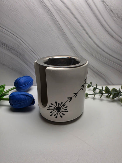 Elegance – Handgefertigter Wax Melt Duftwärmer aus Gips (Höhe 9 cm)