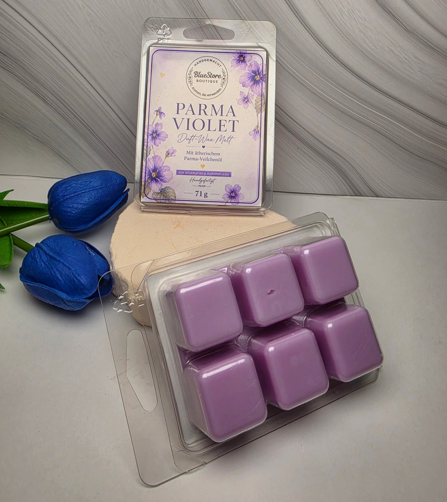 Parma Violet Duft-Wax Melt | Handgefertigt mit Parma-Veilchenöl