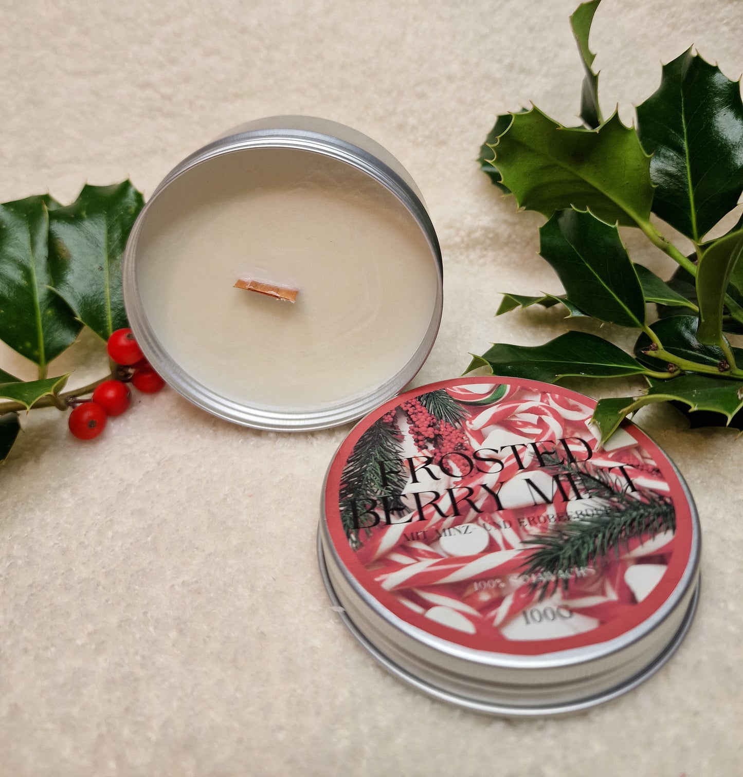 Frosted Berry Mint – Sojawachskerze