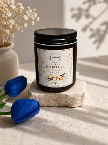 Kamille & Vanille Sojawachskerze | 45g & 180g