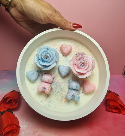 Herzglanz – Duftkerze mit 3 Dochten