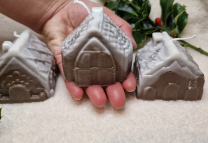 Holzhaus Trio – Dekoratives Kerzenset