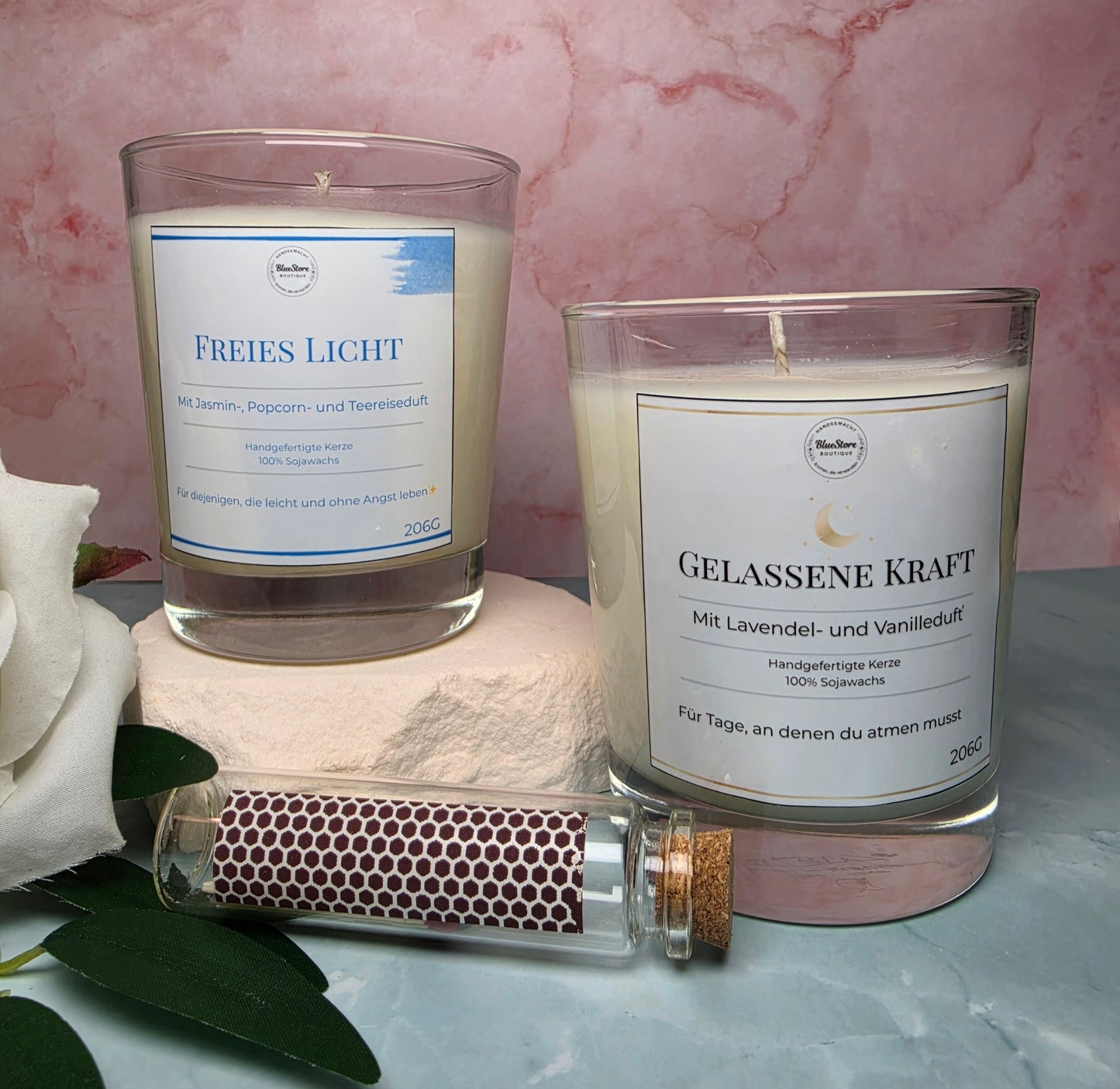 Duftkerzen Set – Gelassene Kraft & Freies Licht