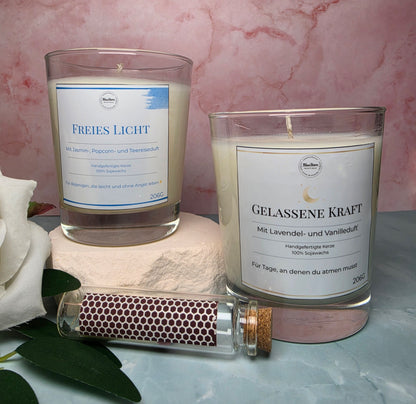 Duftkerzen Set – Gelassene Kraft & Freies Licht
