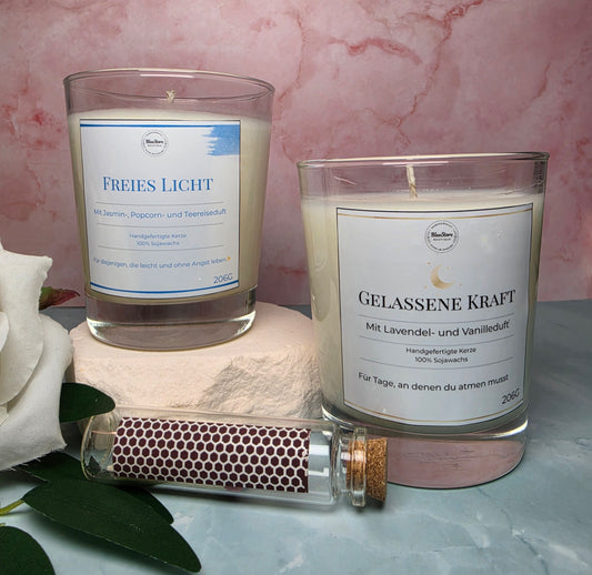 Duftkerzen Set – Gelassene Kraft & Freies Licht