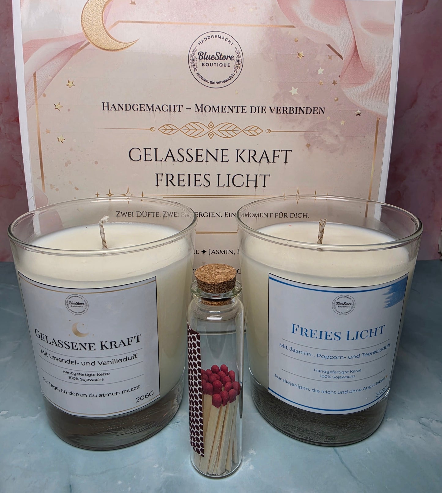 Duftkerzen Set – Gelassene Kraft & Freies Licht