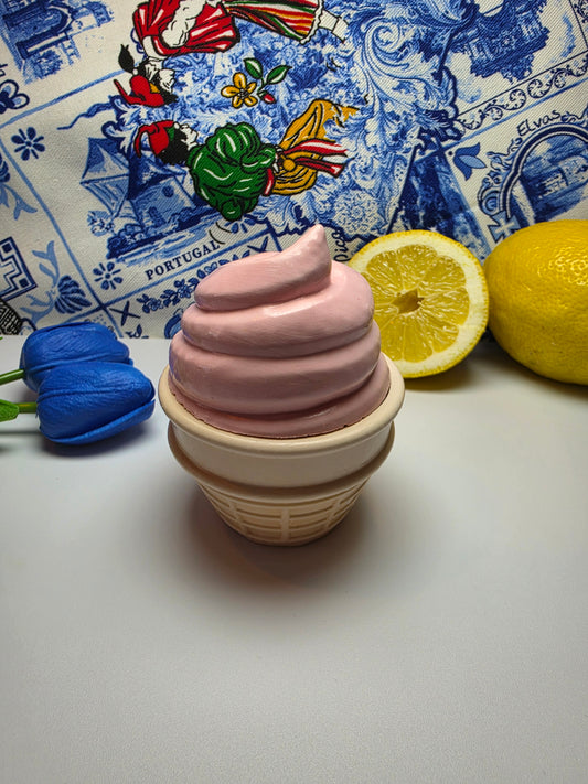 Eiscreme Traum – Sojawachskerze in Eisform