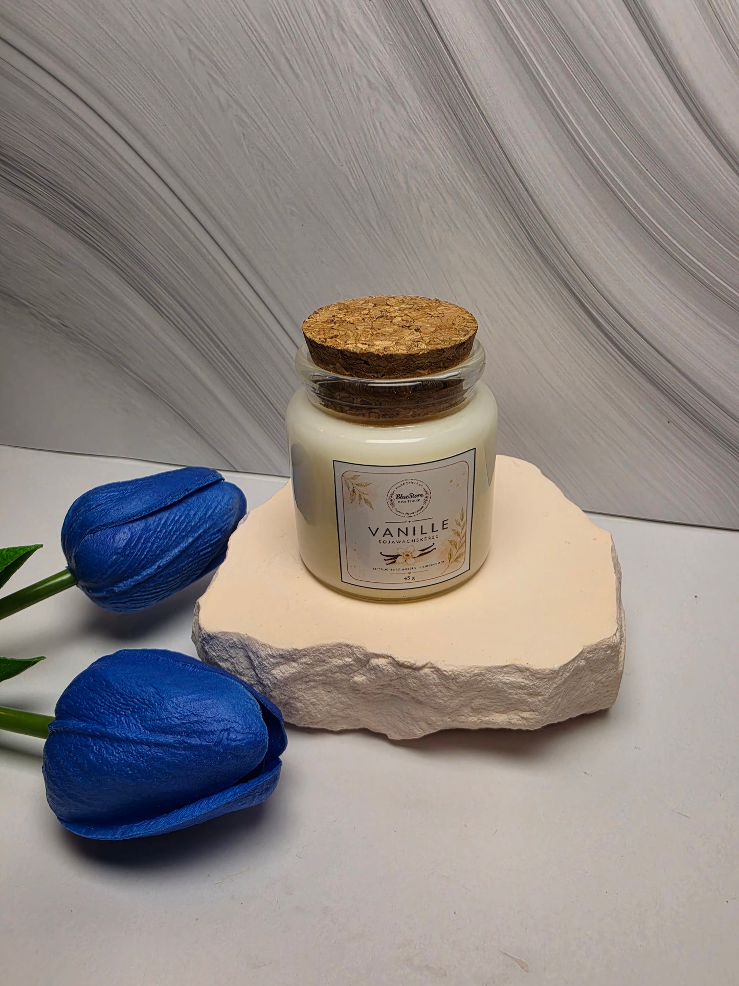 Vanille Sojawachskerze | Handgegossen | 45g & 180g