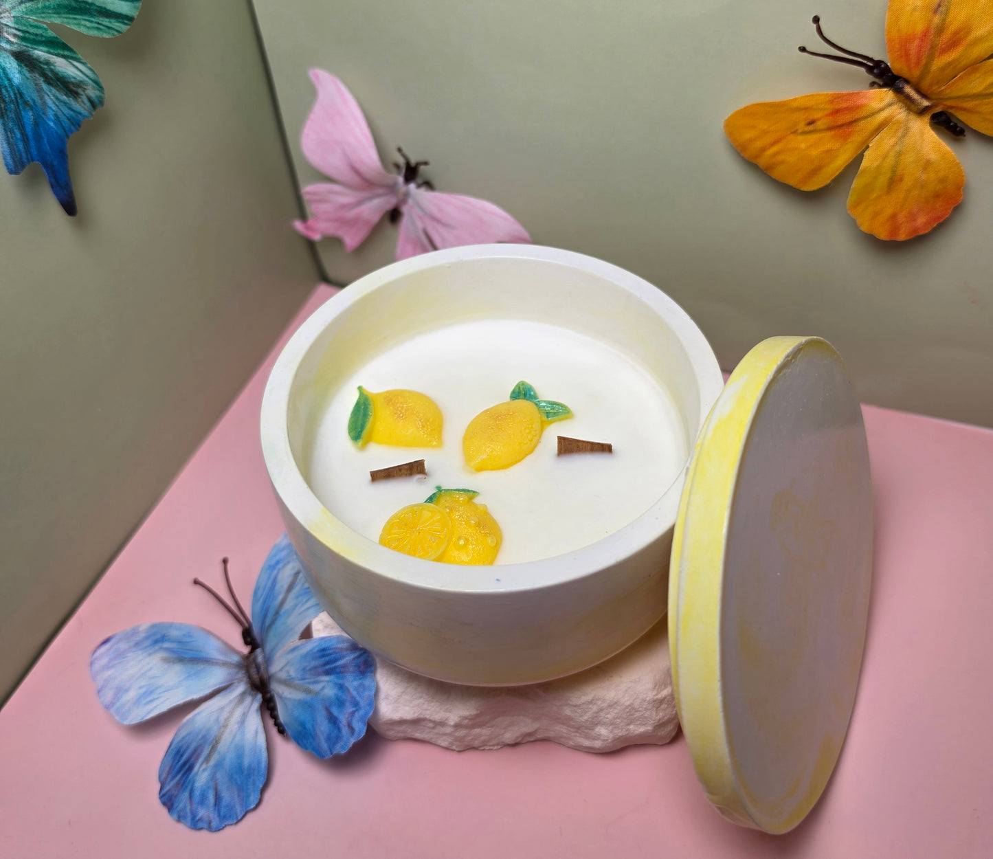 Zitronenblüte Duftkerze