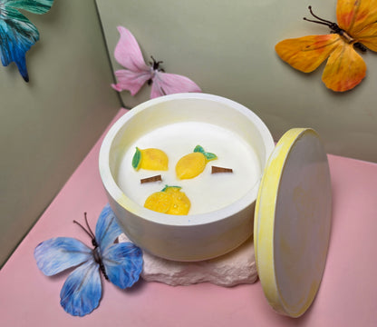 Zitronenblüte Duftkerze