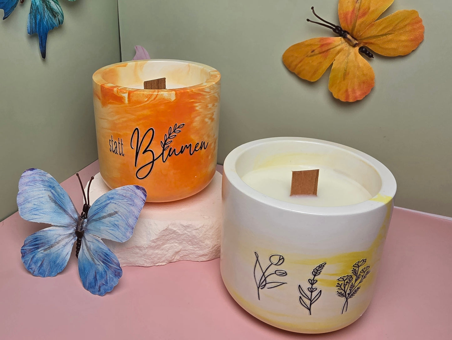Lavendelblüte Duftkerze