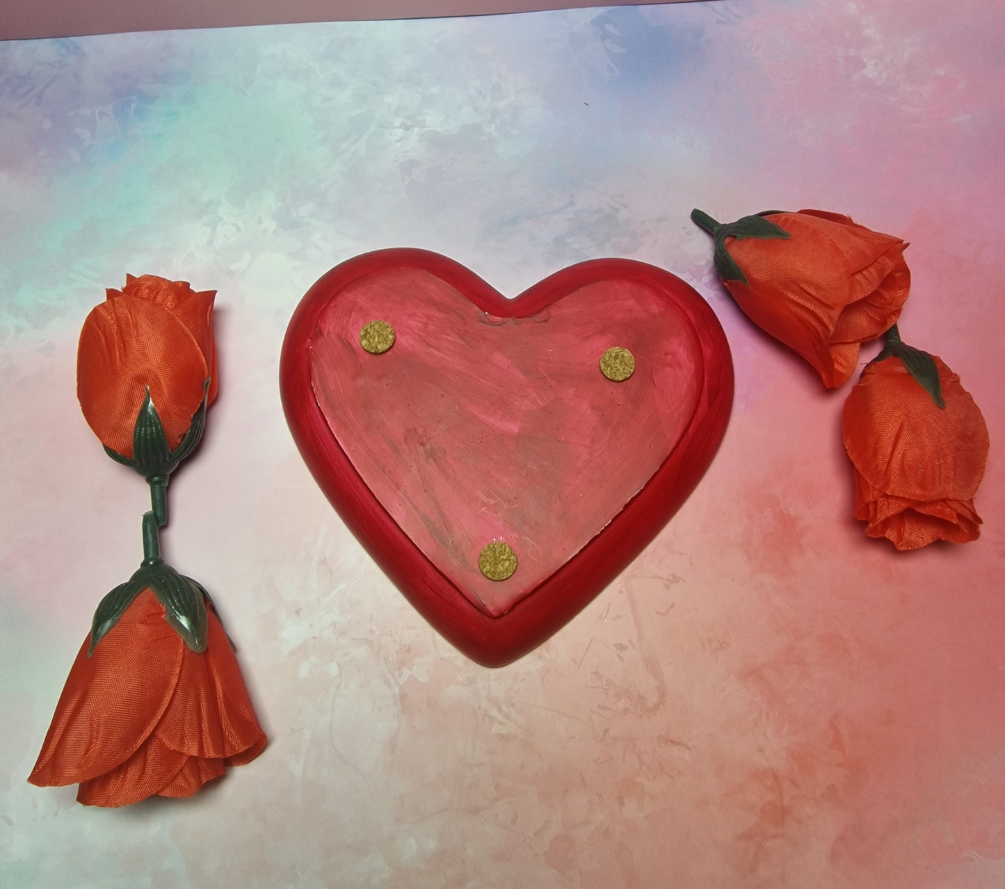 Heart Plate – Handgefertigter Gips-Teller