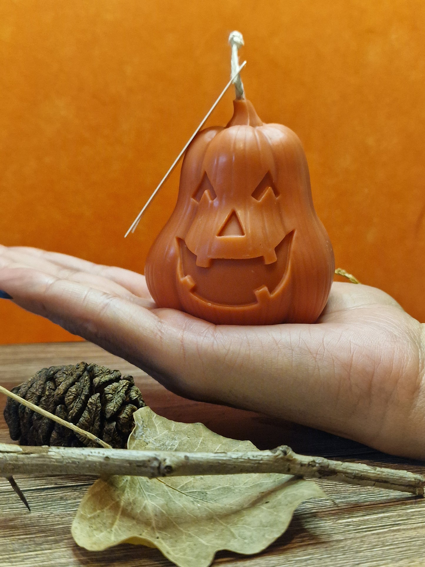 Halloween-Kürbiskerze