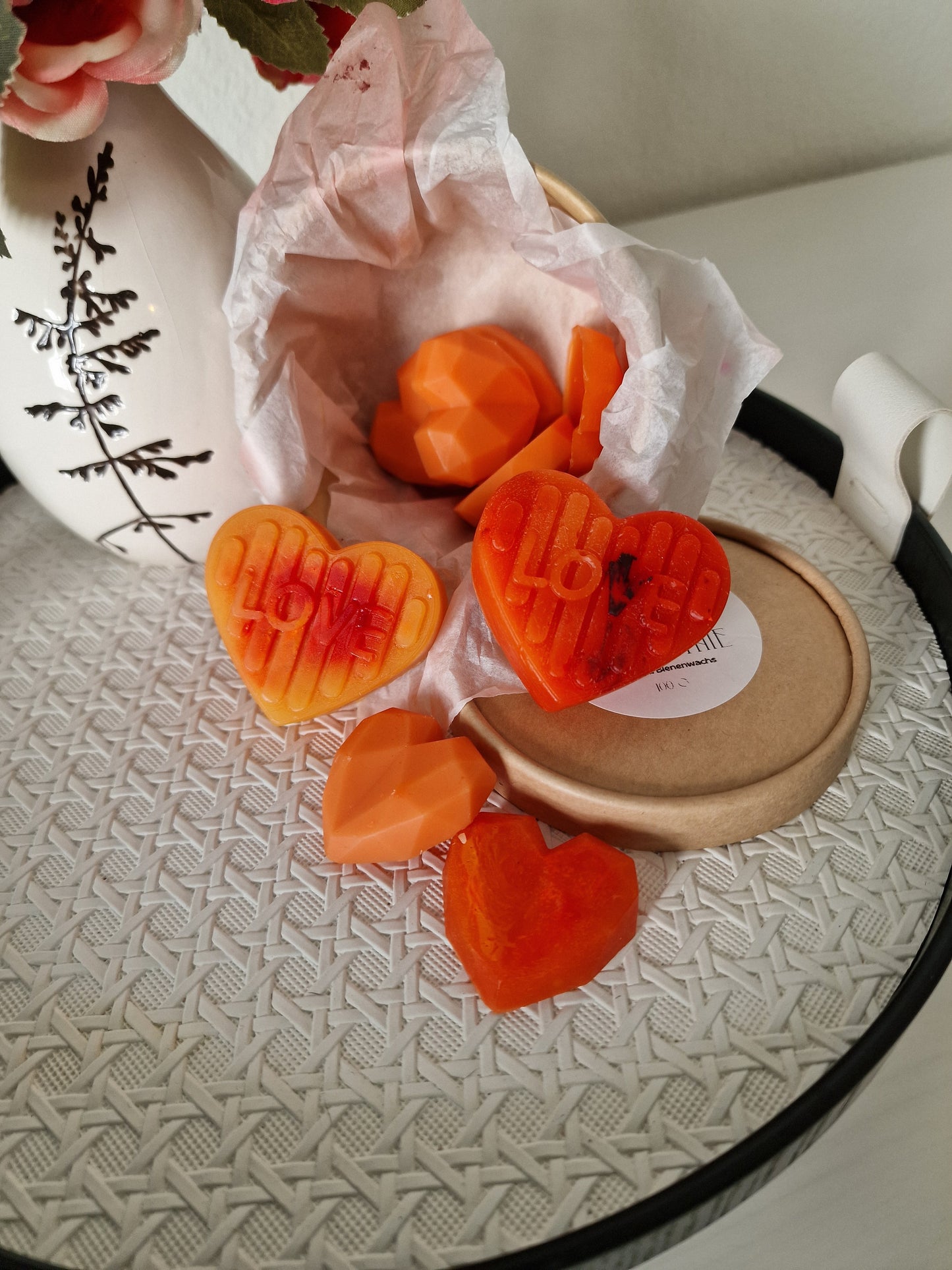 La cire fond la banane et la fraise