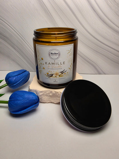 Kamille & Vanille Sojawachskerze | 45g & 180g