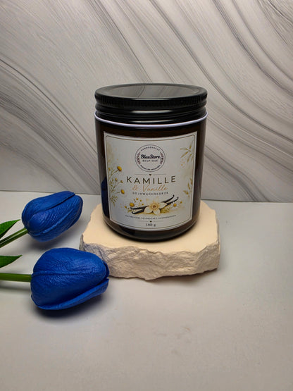 Kamille & Vanille Sojawachskerze | 45g & 180g