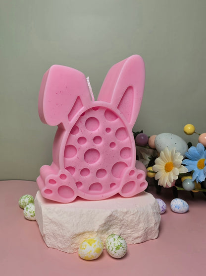 Osterhase Ei-Kerze