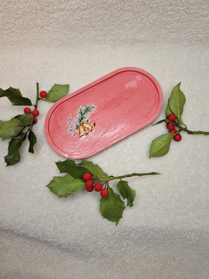 Weihnachtliche Dekoteller – handgefertigt aus Gips