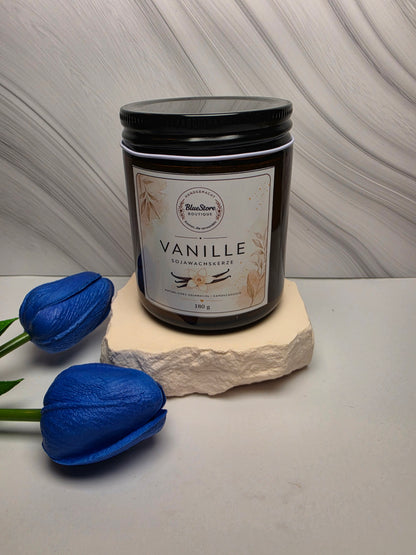 Vanille Sojawachskerze | Handgegossen | 45g & 180g