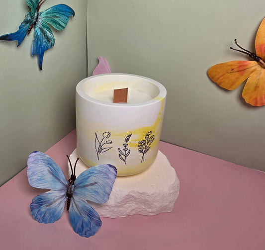 Lavendelblüte Duftkerze