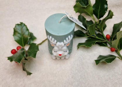 Rentier – Dekorative Zylinderkerze